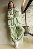 Bandana B Kimono Sweatshirt Jacket Matcha